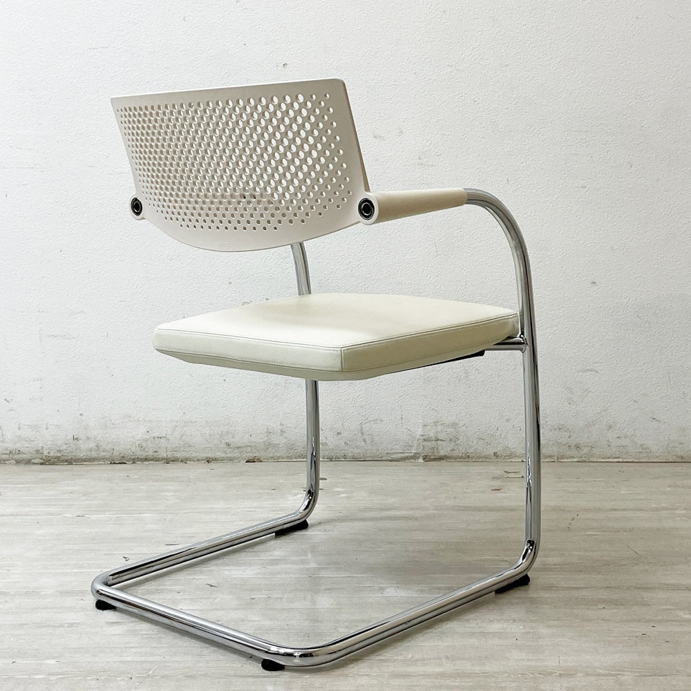 ヴィトラ vitra ビザビ2 Visavis2 アームチェア デスクチェア カンティレバー スタッキング不可仕様 アントニオ・チッテリオ ●