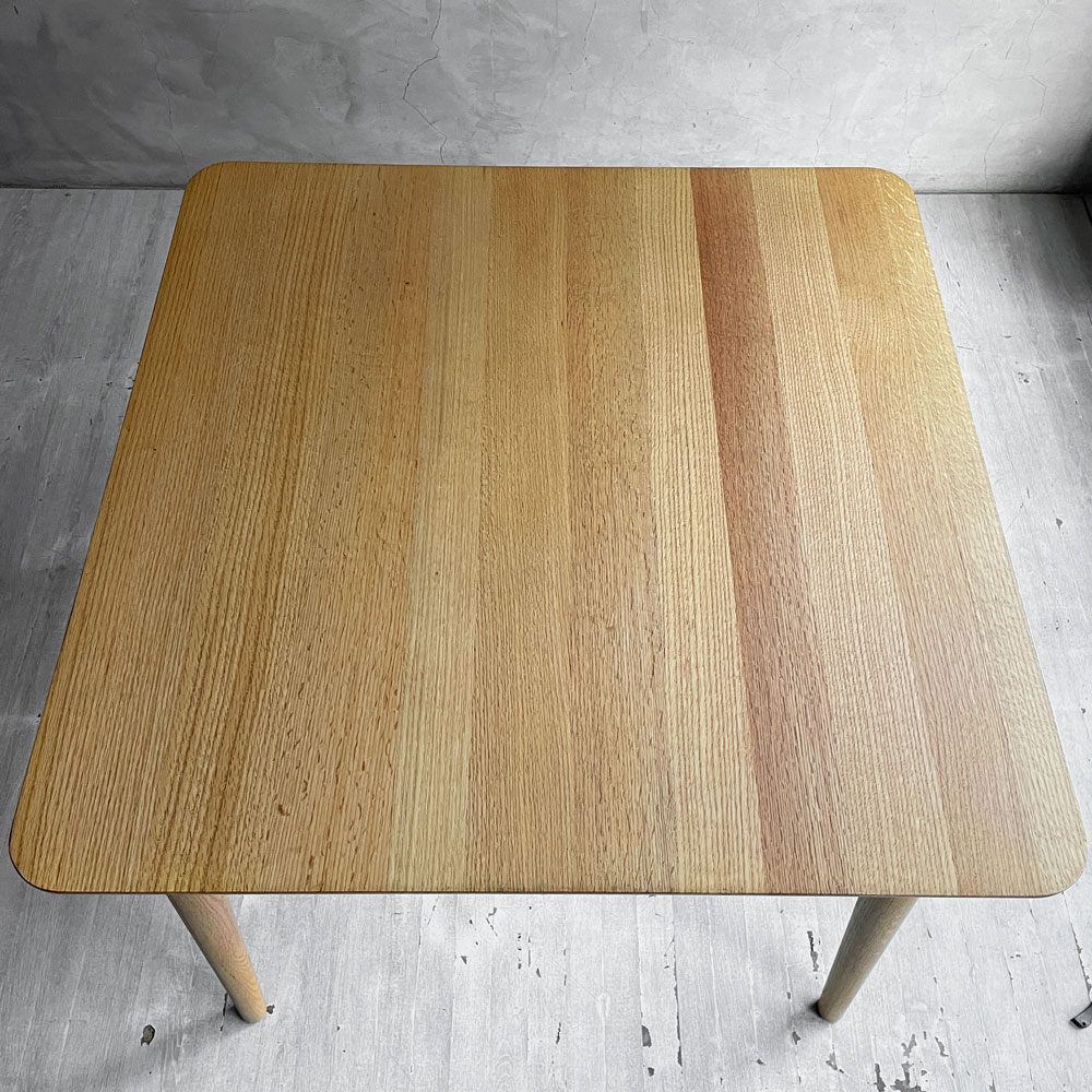 IDC大塚家具 OTSUKA シネマ3 CINEMA3 ダイニングテーブル スクエア 幅85cm オーク無垢材 ウレタン塗装 ♪