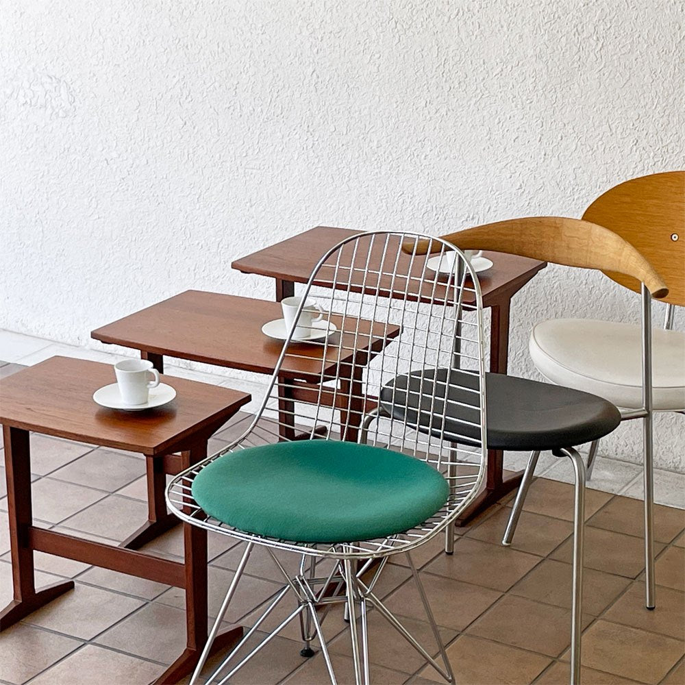 デンマークビンテージ Danish Vintage チーク材 ネストテーブル 3連 入れ子式 北欧家具 ◇