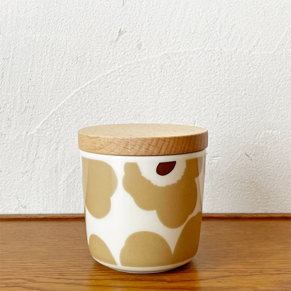 マリメッコ marimekko ウニッコ Unikko ラテマグ コーヒーカップ 200ml 木蓋付き マイヤ・イソラ フィンランド 北欧食器 A ★