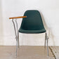 ハーマンミラー Herman Miller サイドシェルチェア セカンド 2nd ビンテージ アプホルスター スクールベース スタッキングベース 肘掛けテーブル付 イームズ ミッドセンチュリー D ★