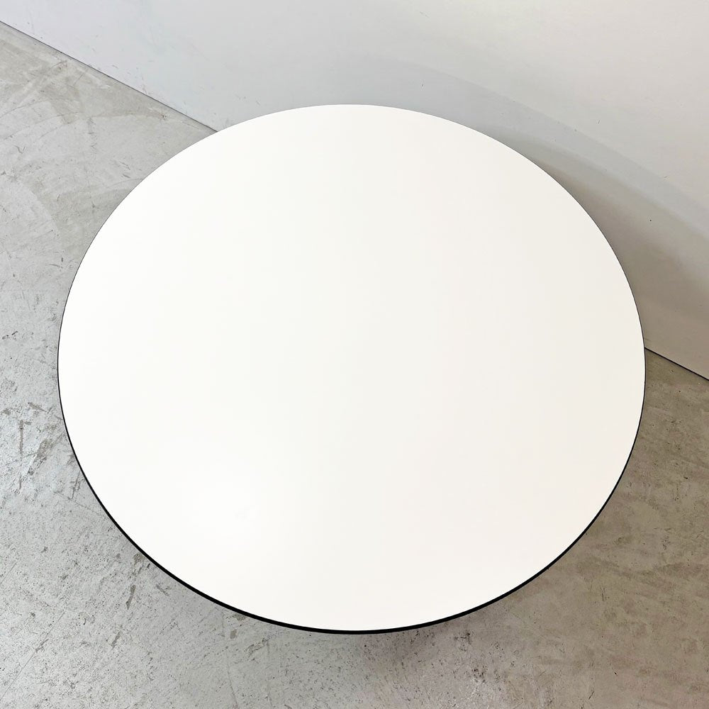 ハーマンミラー Herman Miller コントラクトテーブル ラウンドテーブル W106.5×H70cm ダイニングテーブル イームズ ミッドセンチュリーデザイン ●