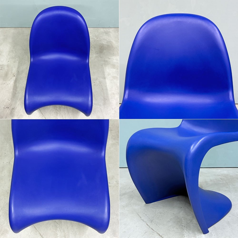 ヴィトラ vitra パントンチェア スタッキングチェア ブルー ヴェルナー・パントン Panton ミッドセンチュリー スペースエイジ A ◎