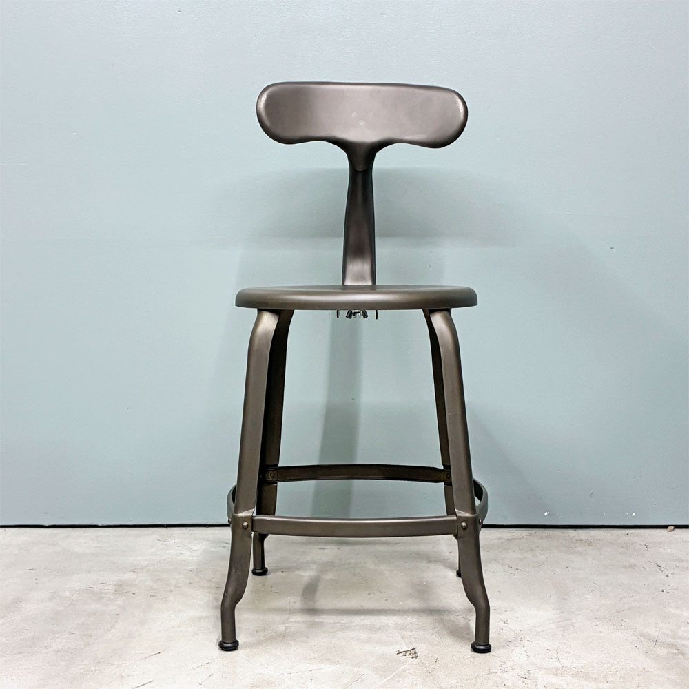 フェールトラヴァイユ FER TRAVAIL ニコルチェア NICOLLE Chair SH45cm ダイニングチェア スチール マットクリア仕上げ 別注モデル インダストリアル フランス B ◎