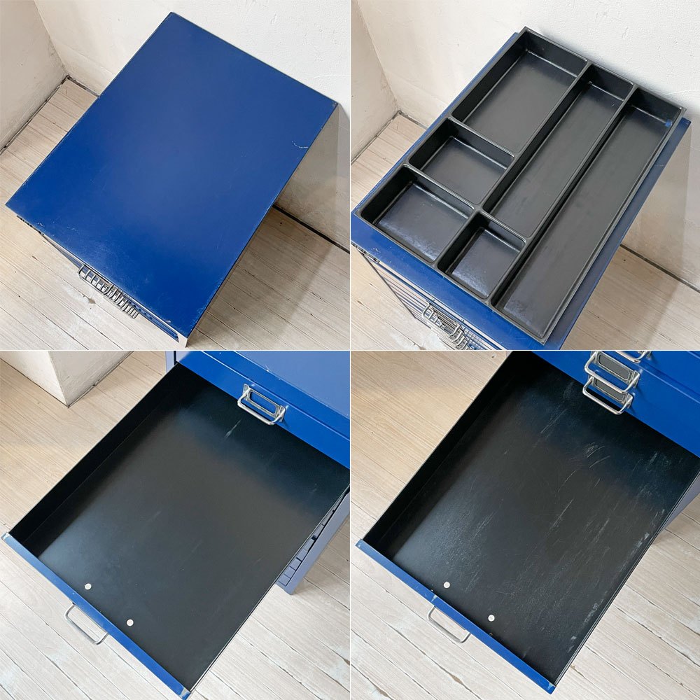 ビスレー BISLEY ベーシック BASICシリーズ A3キャビネット BA3/10 10段 デスクキャビネット ブルー オフィス家具 英国 ★