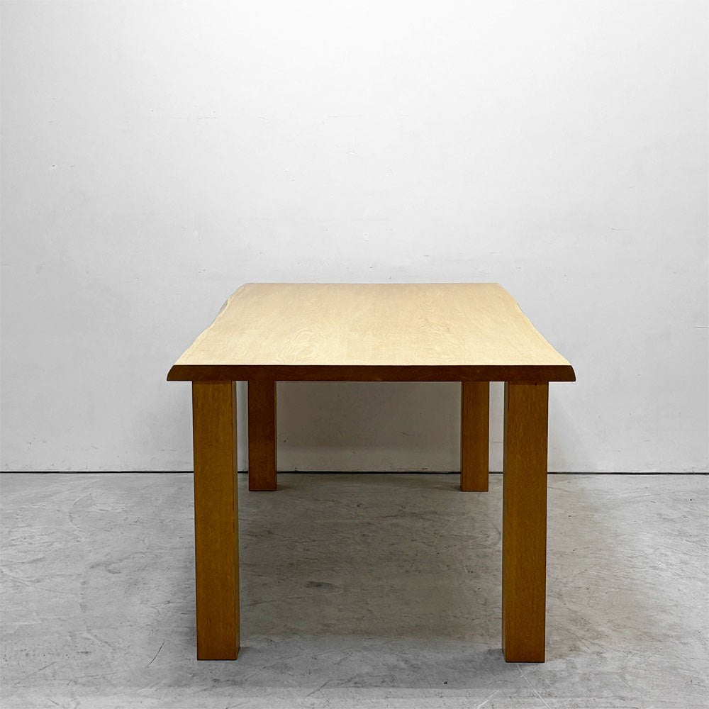 家具蔵 KAGURA ヴィンテージシリーズ VINTAGE ダイニングテーブル ナラ無垢材 耳付き W170cm クラフト家具 国産家具 ナチュラル ●