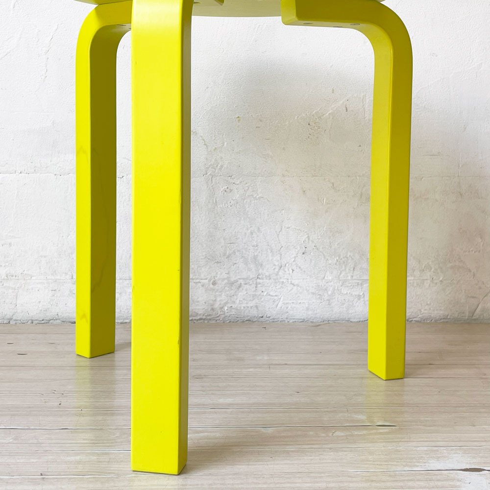 アルテック artek スツール60 3本脚 80周年記念モデル イエロー DOVER STREET MARKET GINZA BY KLEIN DYTHAM アルヴァ・アアルト Alvar Aalto 希少 ★