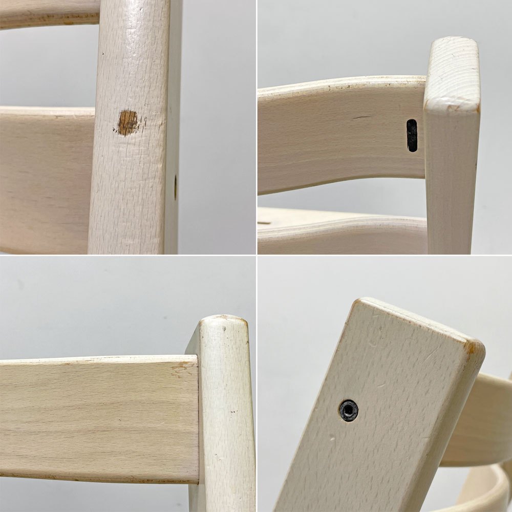 ストッケ STOKKE トリップトラップ TRIPP TRAPP ベビーチェア キッズチェア ホワイト S/N4～ 北欧 ノルウェー ●