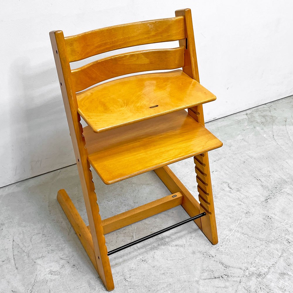ストッケ STOKKE トリップトラップ TRIPP TRAPP ベビーチェア キッズチェア S/N無し ノルウェー 北欧家具 ナチュラル B ●