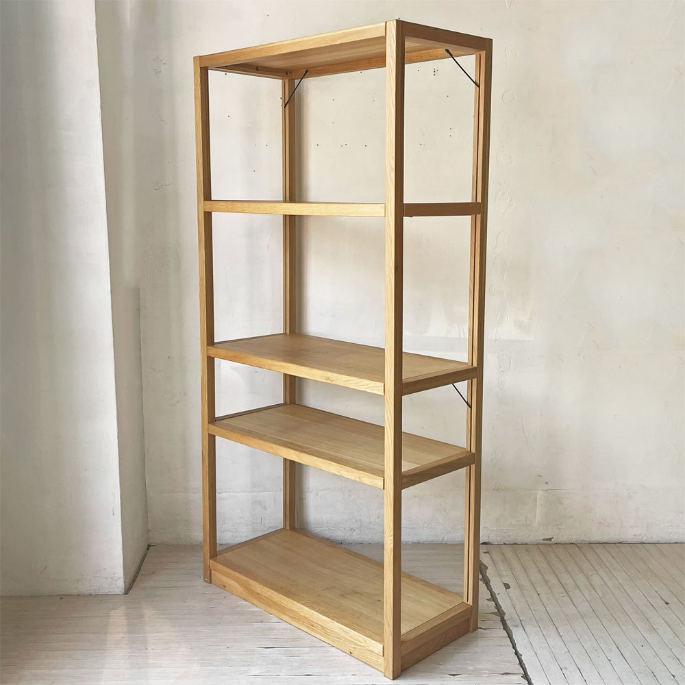 無印良品 MUJI オーク材 ユニットシェルフ 2列5段 本棚 飾り棚 収納棚 W170 ナチュラル シンプルデザイン 廃番 ★