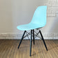 ハーマンミラー HermanMiller サイドシェルチェア ドゥエルレッグ DSW アクアスカイ × エボニー ポリプロピレン製 イームズ ミッドセンチュリー ◎