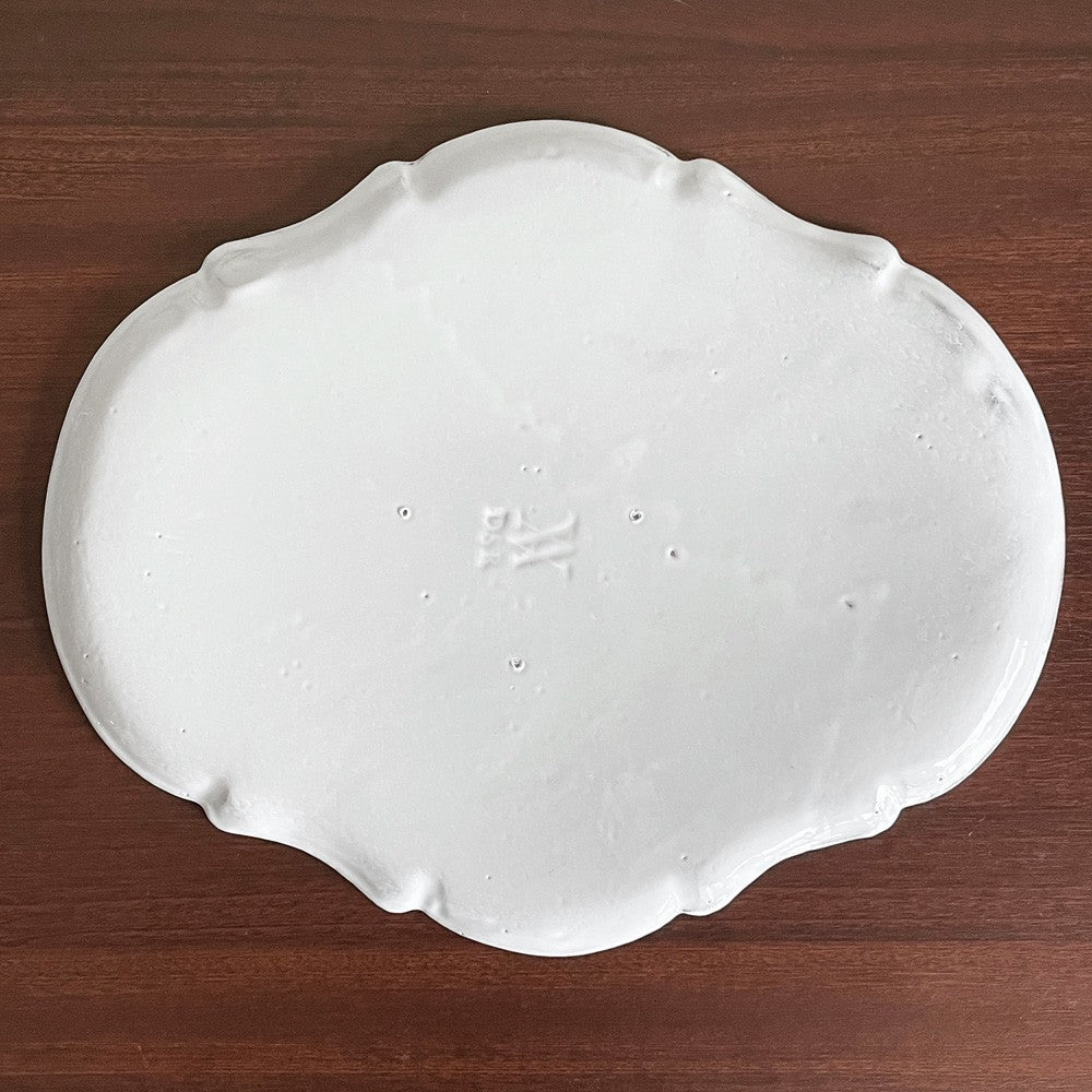 アスティエ・ド・ヴィラット Astier de Villatte ローマ Rome ラージディナープレート W29cm 陶器 フランス A ■