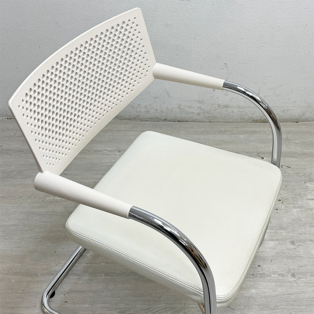 ヴィトラ vitra ビザビ2 Visavis2 アームチェア デスクチェア カンティレバー スタッキング不可仕様 アントニオ・チッテリオ A ●