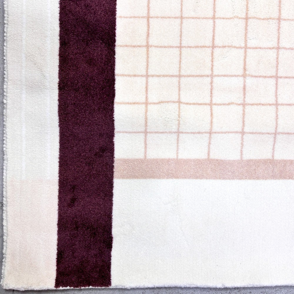 ジャーナルスタンダードファニチャー j.s.F フェアバーン ラグ FAIRBURN RUG ラグマット 手織り 120x160cm ナイロン モダンデザイン 未使用保管品 ●