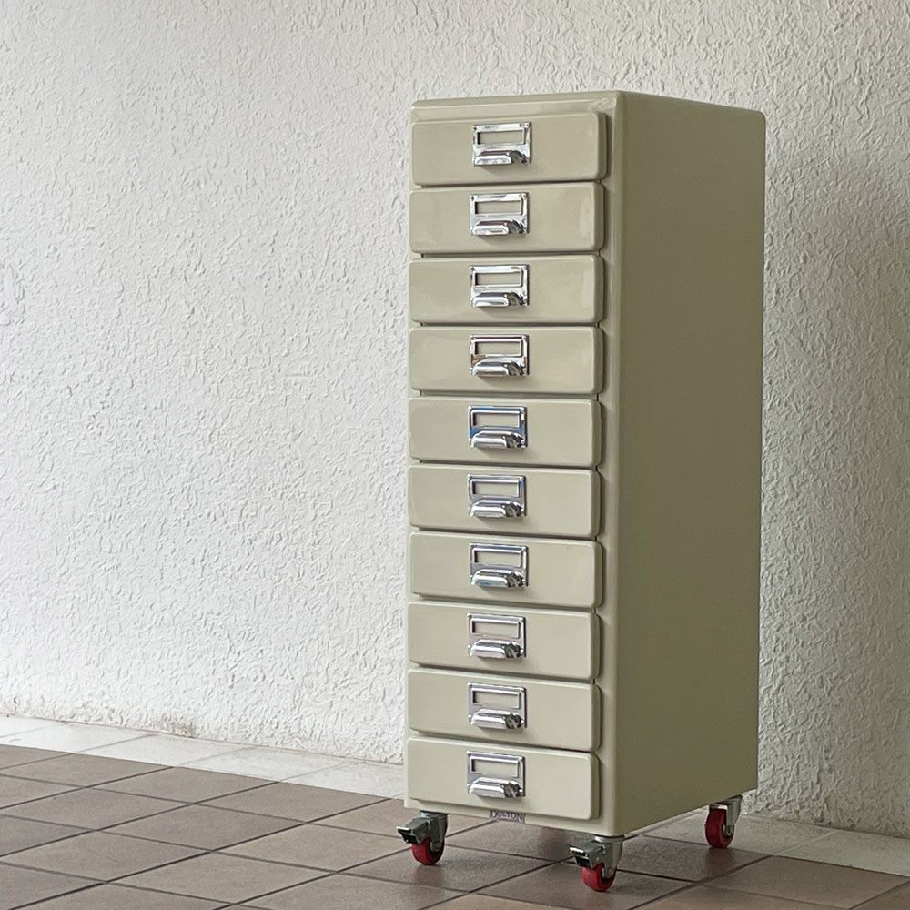 ダルトン DULTON 10 ドロワーズチェスト Drawers Chest with Castor キャビネット アイボリー キャスター付き 廃番 ◇
