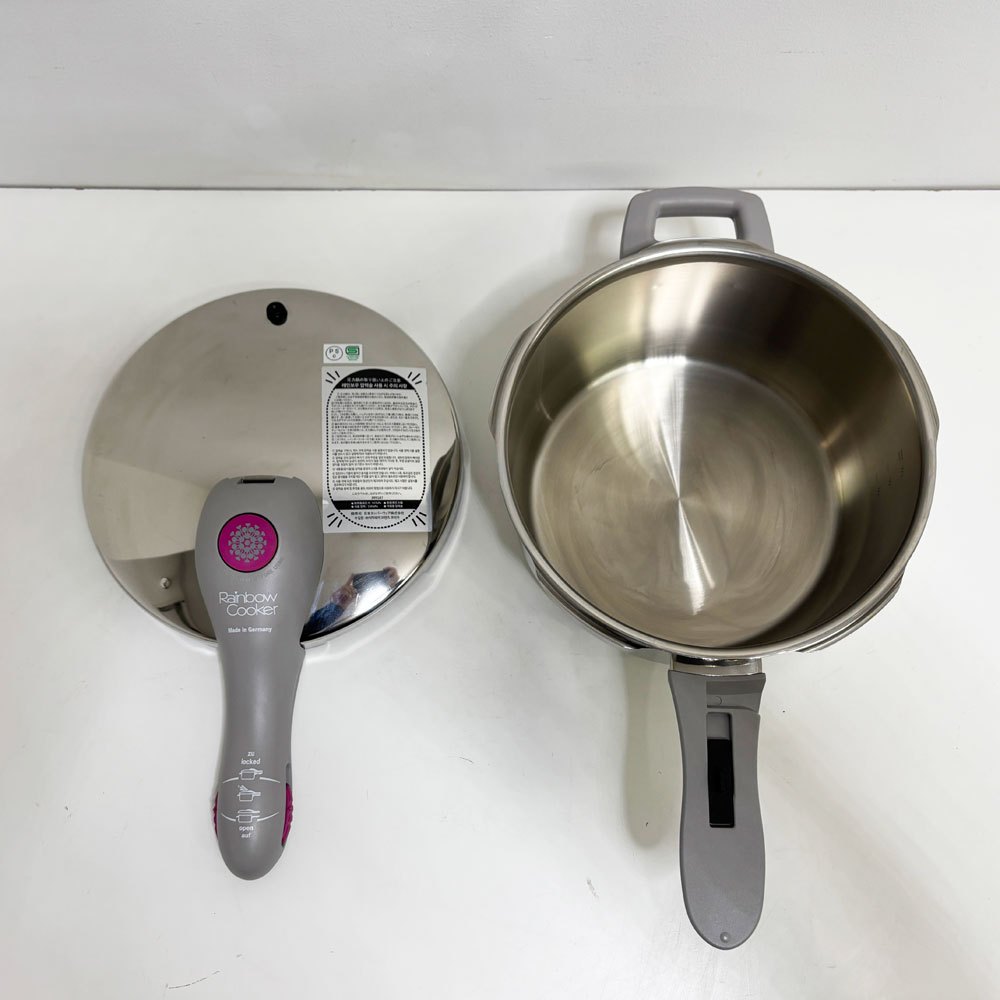タッパーウェア Tupperware レインボークッカー Rainbow Cooker 圧力鍋 4.5L アルミ ステンレス 多層底 ドイツ製 ●