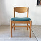 モモナチュラル MOMO Natural READY-MADE アントバックチェア ANT BACK CHAIR OAW MEDIUM teal green オーク材 ダイニングチェア 定価￥25,000- B ★