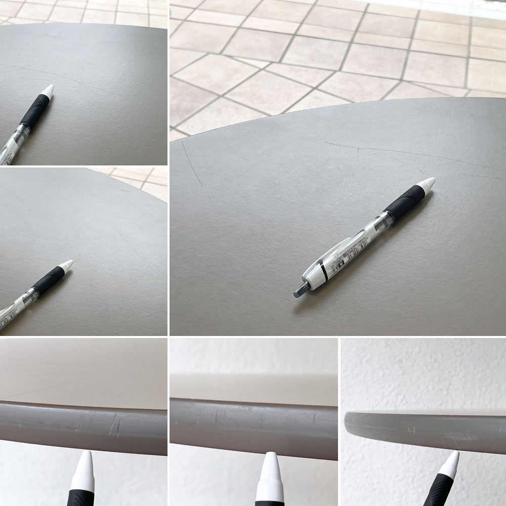 ハーマンミラー Herman Miller コントラクトテーブル ラウンド φ90cm ビンテージ チャールズ&レイ イームズ ミッドセンチュリー ◇