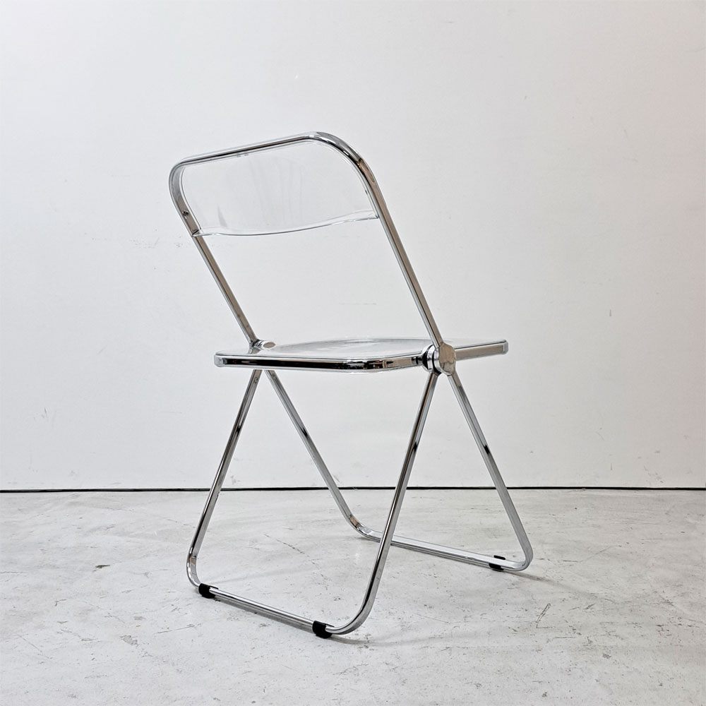 アノニマカステッリ ANONIMA CASTELLI プリアチェア PLIA チェア クリア クロームフレーム ジャンカルロ・ピレッティ イタリア ●
