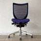 オカムラ okamura バロンチェア Baron Chair オフィスチェア デスクチェア メッシュ背もたれ×ウレタン座面 アームレス 紺 ジョルジェット・ジウジアーロ ◇