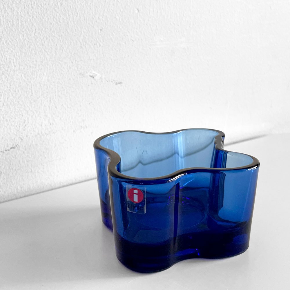 イッタラ iittala アルヴァ・アアルトコレクション Alvar Aalto Collection キャンドルホルダー H55mm ウルトラマリンブルー 北欧雑貨 廃盤 ■