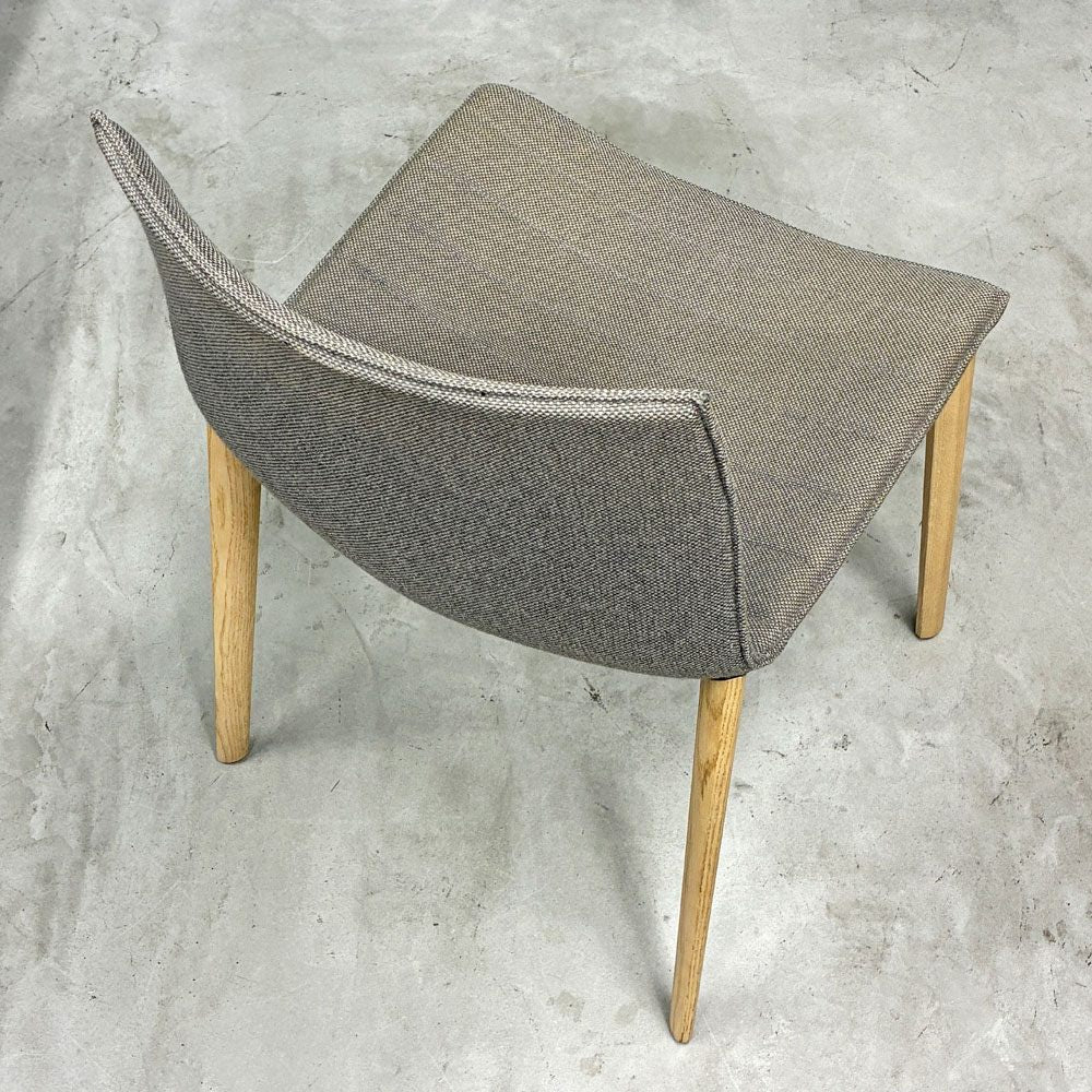 アルペール arper カティファ46 Catifa46 アームレスチェア 木製脚 オーク無垢材 グリーン ファブリックシート付 A ◎