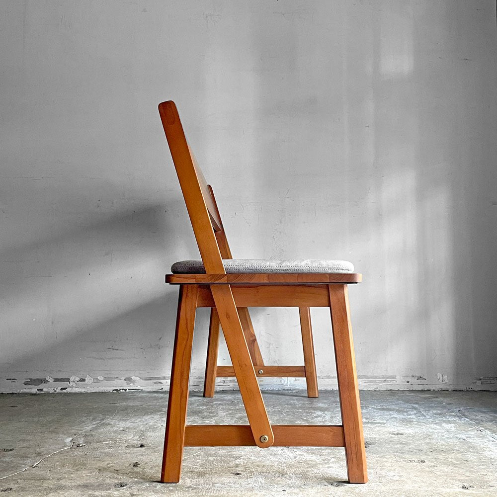 スキャンティーク SCANTEAK デュオ Duo スイベルベンチ チーク無垢材 背もたれ可動式 クッション付き W120cm ■