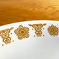 コレール Corelle プレート ディナープレート 4枚セット バタフライゴールド USビンテージ 耐熱ガラス ♪