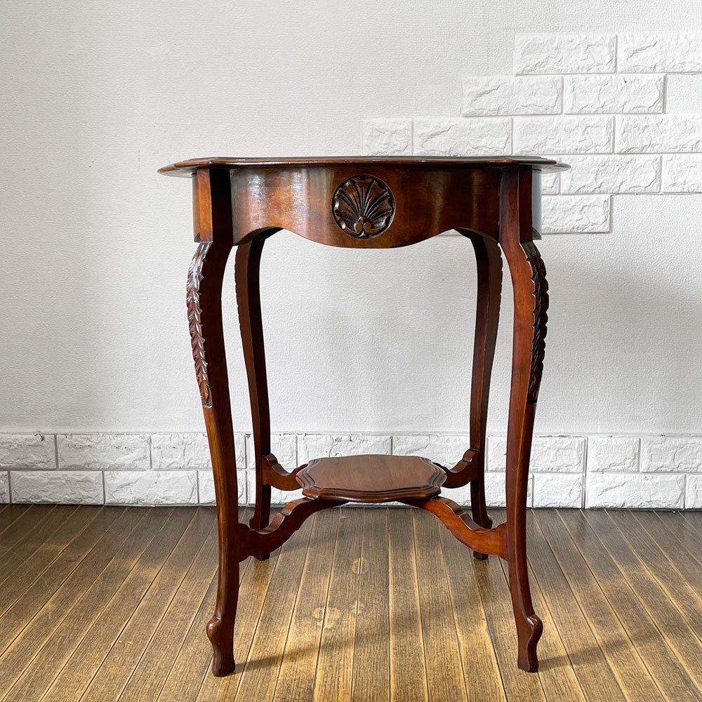 UKビンテージ UK Vintage マホガニー カフェテーブル ラウンドテーブル Φ61cm 英国家具 アンティーク ロイズアンティーク取扱 ◎