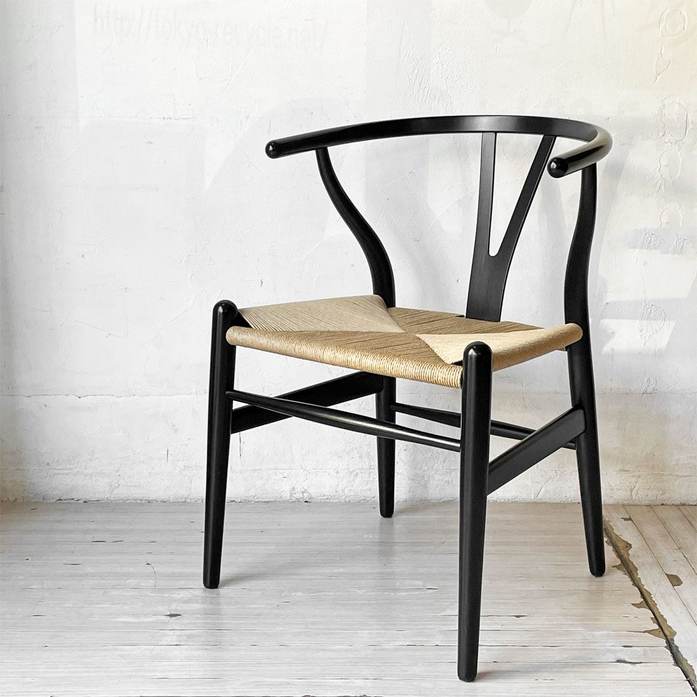 カール ハンセン＆サン Carl Hansen & son CH24 Yチェア ハンス・J・ウェグナー ビーチ材 ブラックラッカー ペーパーコード 日本仕様 参考定価104,500円 ★
