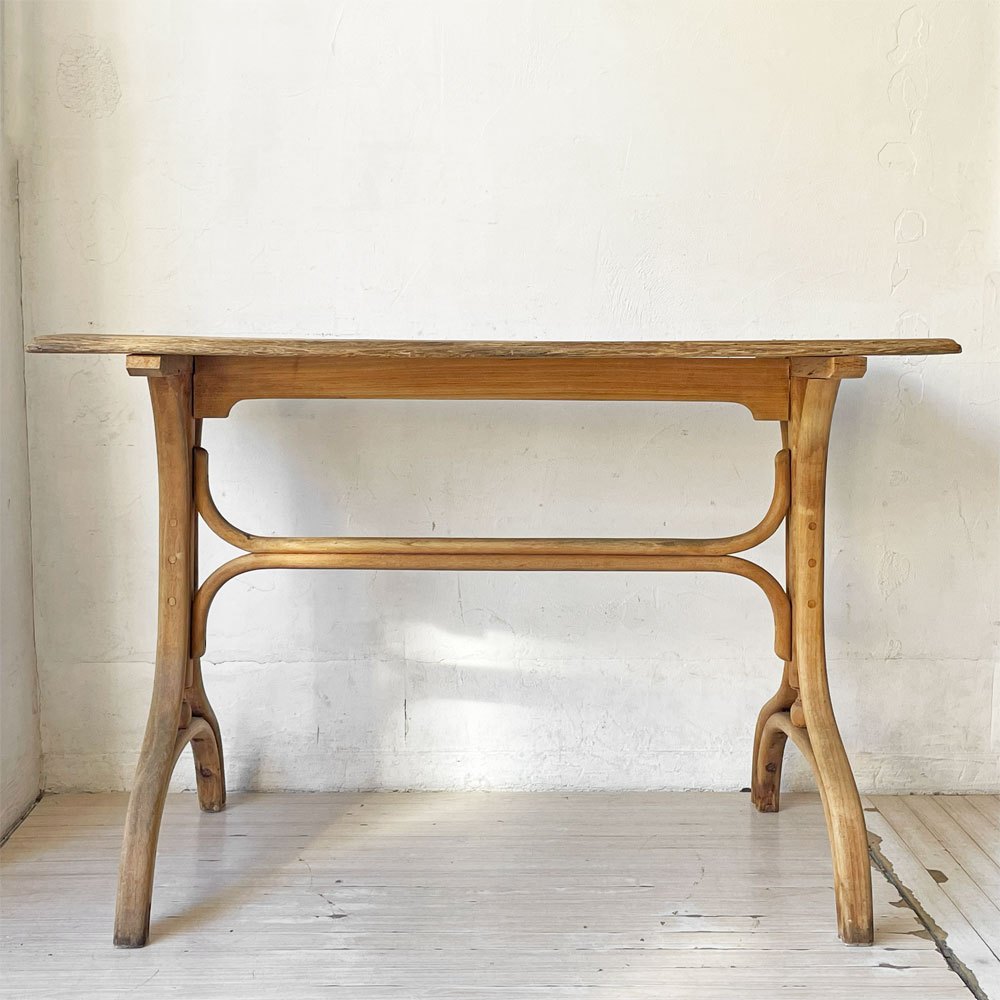 フランスアンティーク French Antique テーブル ワークテーブル コンソール デスク 古材 シャビーシック フレンチカントリー 店舗什器 ビンテージ ★