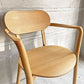 カリモクニュースタンダード KARIMOKU NEW STANDARD キャストールアームチェアプラス Castor Armchair Plus ダイニングチェア ピュアオーク PURE OAK  定価 ¥ 78,100- 美品 ♪