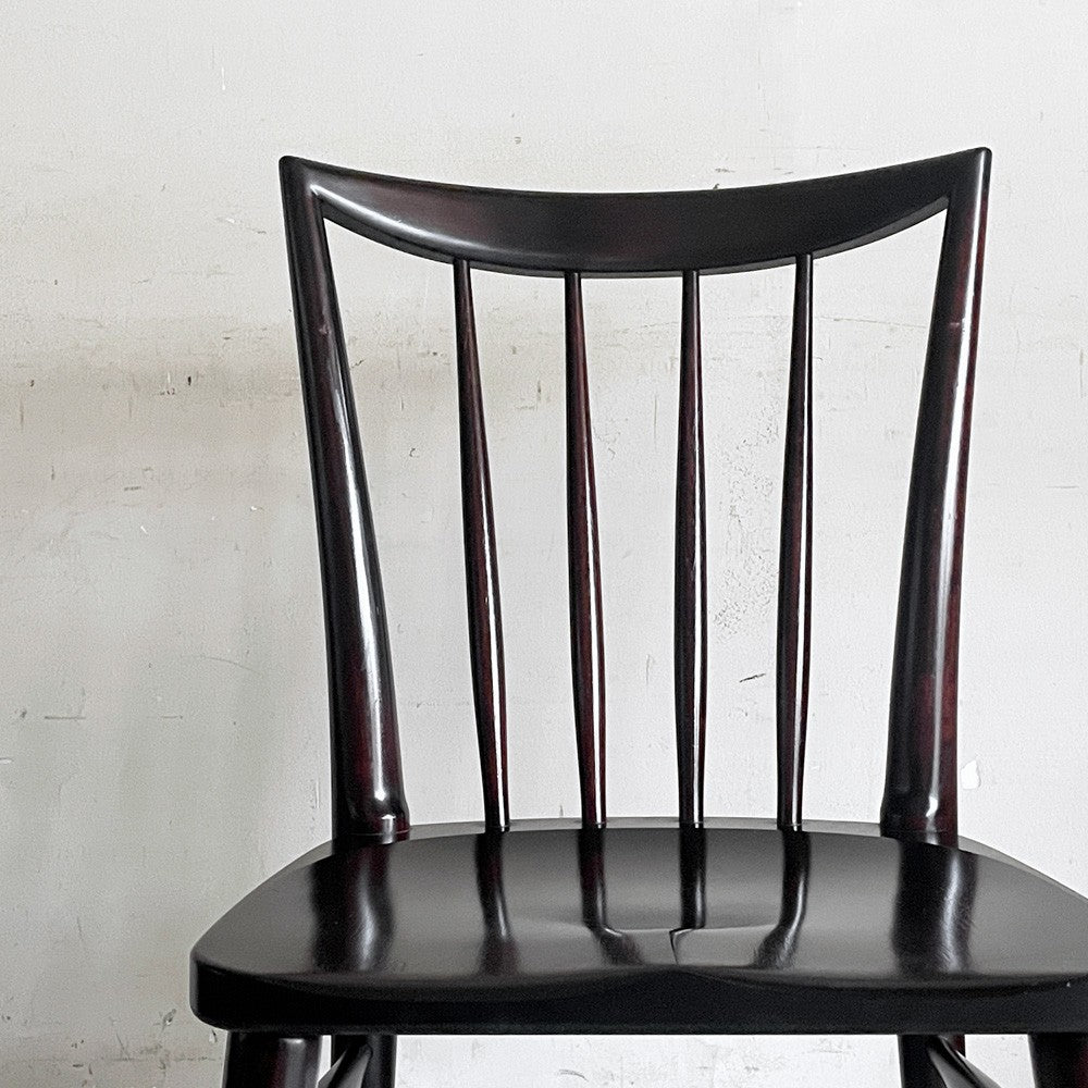 松本民芸家具 220F型 チェア Finnish style Chair ダイニングチェア ミズメザクラ材 民藝家具 和モダン 定価￥148,500- A ■