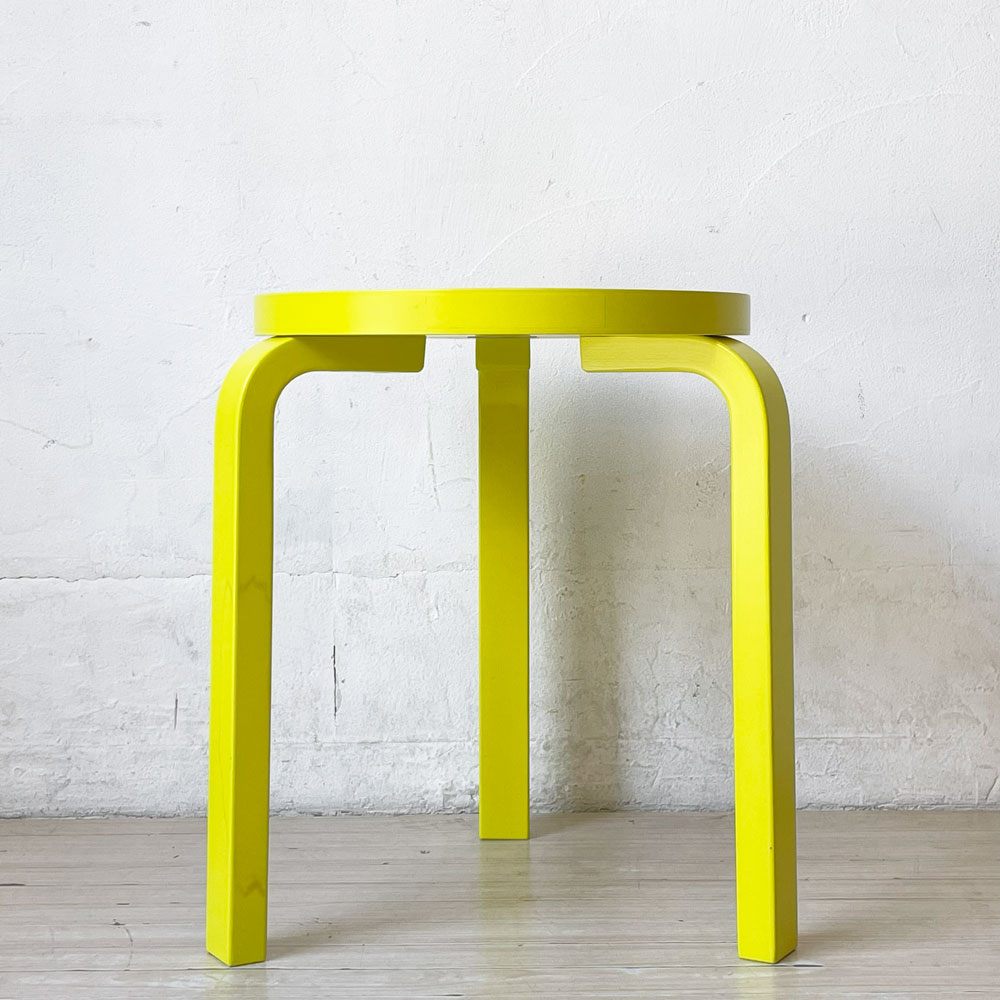 アルテック artek スツール60 3本脚 80周年記念モデル イエロー DOVER STREET MARKET GINZA BY KLEIN DYTHAM アルヴァ・アアルト Alvar Aalto 希少 ★