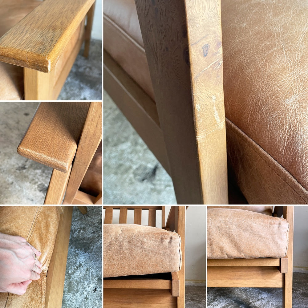 ドアーズリビングプロダクツ DOORS LIVING PRODUCTS ボシー ソファ BOTHY Sofa 1P オーク材 2020年 期間限定オーダー 本革 ブラウン アーバンリサーチ ■
