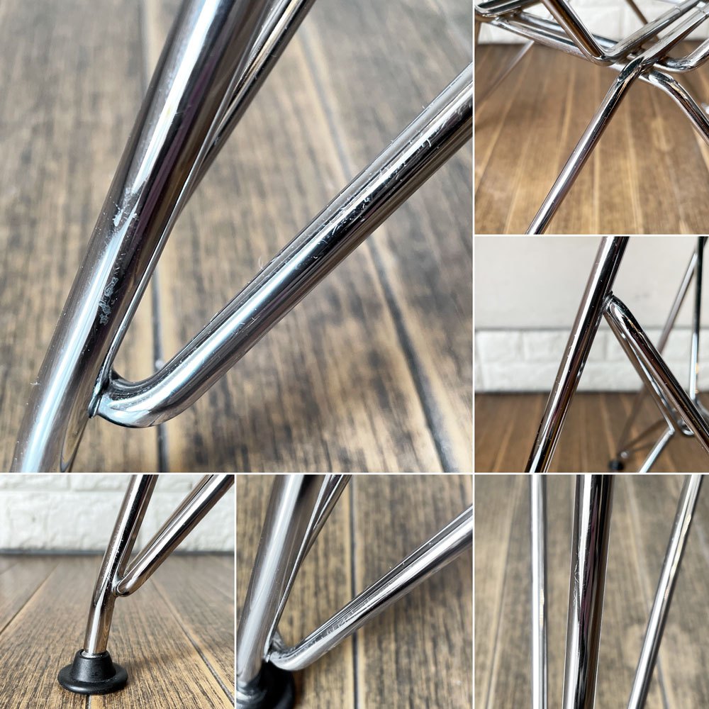 ヴィトラ vitra ワイヤーチェア Eames Wire Chair DKR5 エッフェルベース シートパッド付 ファブリック グリーン系 C&R イームズ ミッドセンチュリー ◎