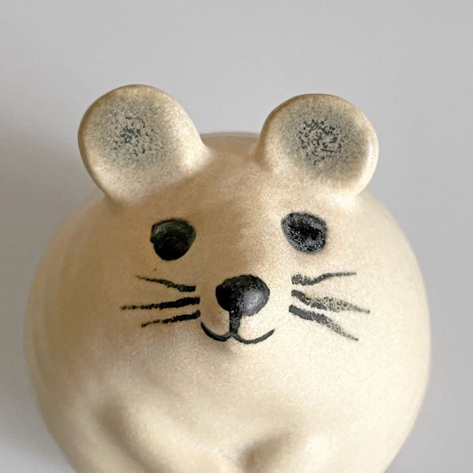 リサラーソン Lisa Larson 3匹のねずみ ホワイト 陶器 フィギュリン オブジェ Keramik Studion Gustavsberg スウェーデン 北欧雑貨 ■