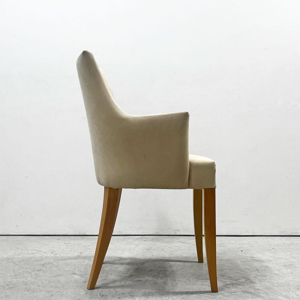 イデー IDEE アミアームチェア AMI ARM CHAIR ダイニングチェア 1pソファ ラムース生地 アイボリー 参考定価￥89,900- ●