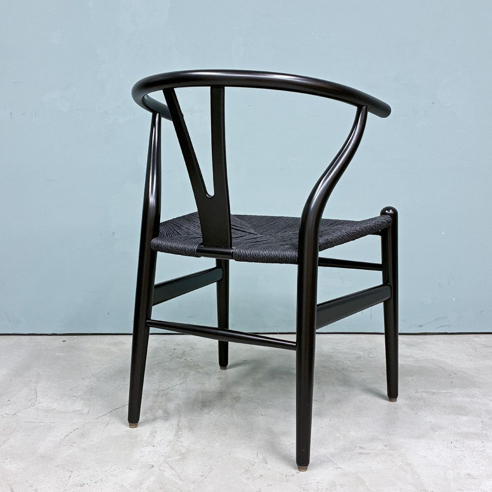 カールハンセン＆サン Carl Hansen & Son CH24 Yチェア ブラックラッカー×ブラックペーパーコード ビーチ材 ハンス・J・ウェグナー デンマーク 北欧家具 ◎