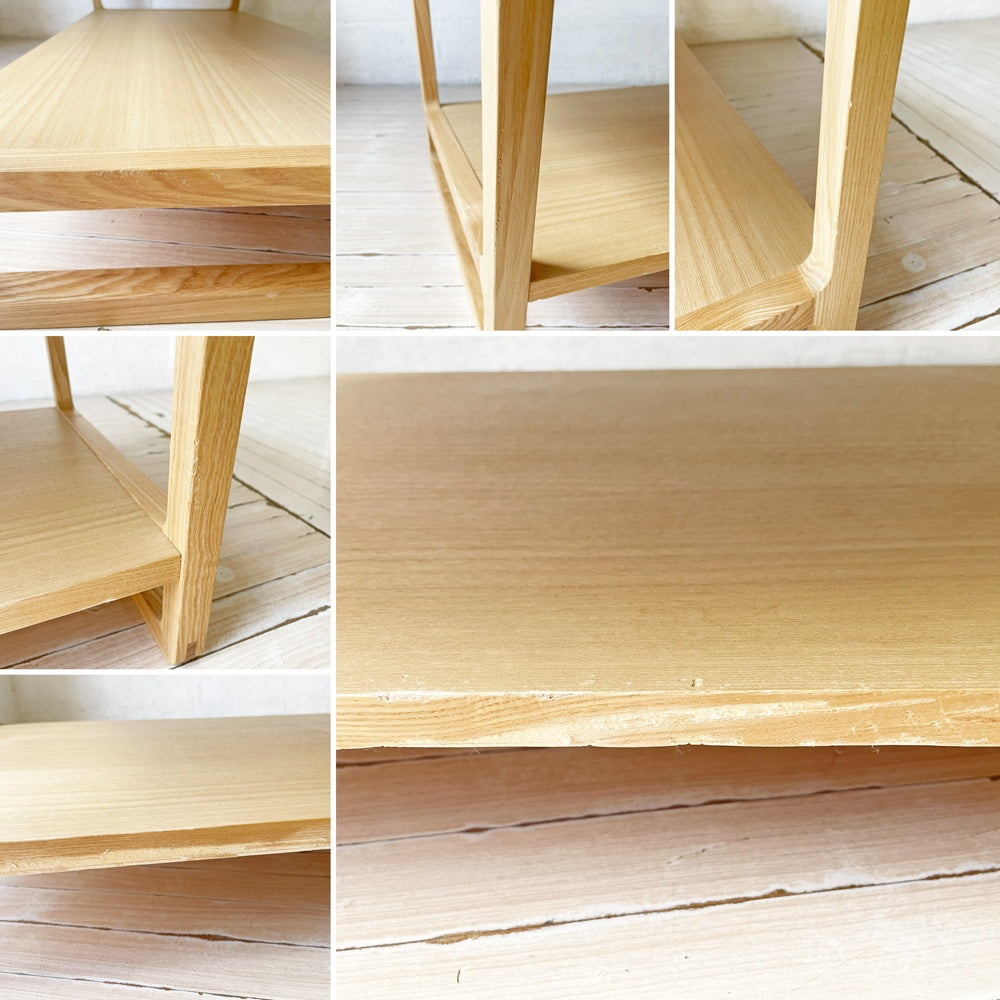 リラックスフォーム RELAX FORM クラム センターテーブル CLAM CENTER TABLE タモ材 W105cm 定価￥44,000- ★