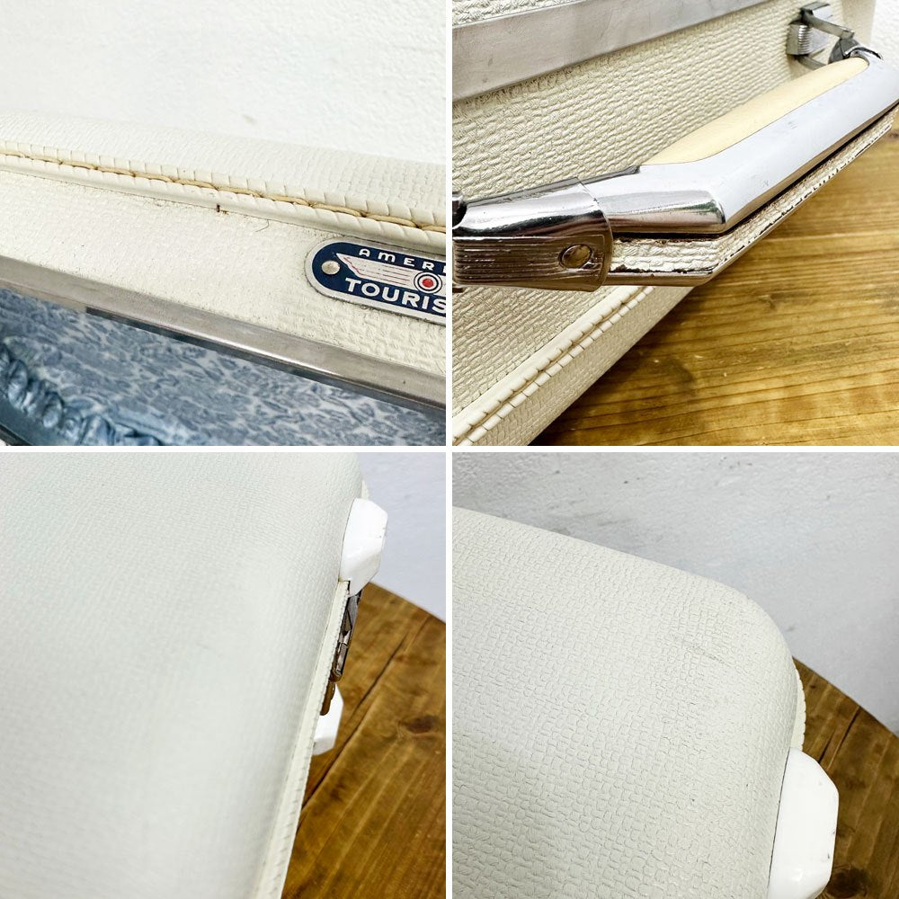 アメリカンツーリスター American tourister TIARA ビンテージトランク スーツケース ダイヤル無し 鍵欠品 ●