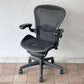 ハーマンミラー Herman Miller アーロンチェア Bサイズ ランバーサポート フル装備 グラファイトベース ビル・スタンフ ＆ ドン・チャドウィック ◇