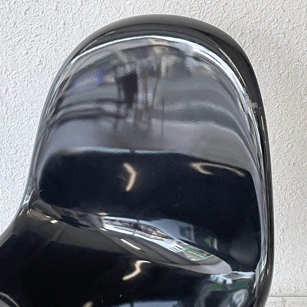 パントンチェア ビンテージ ダイニングチェア ヴェルナーパントン Verner Panton ブラック 1984年製 Horn社 スペースエイジ 希少 B ◇