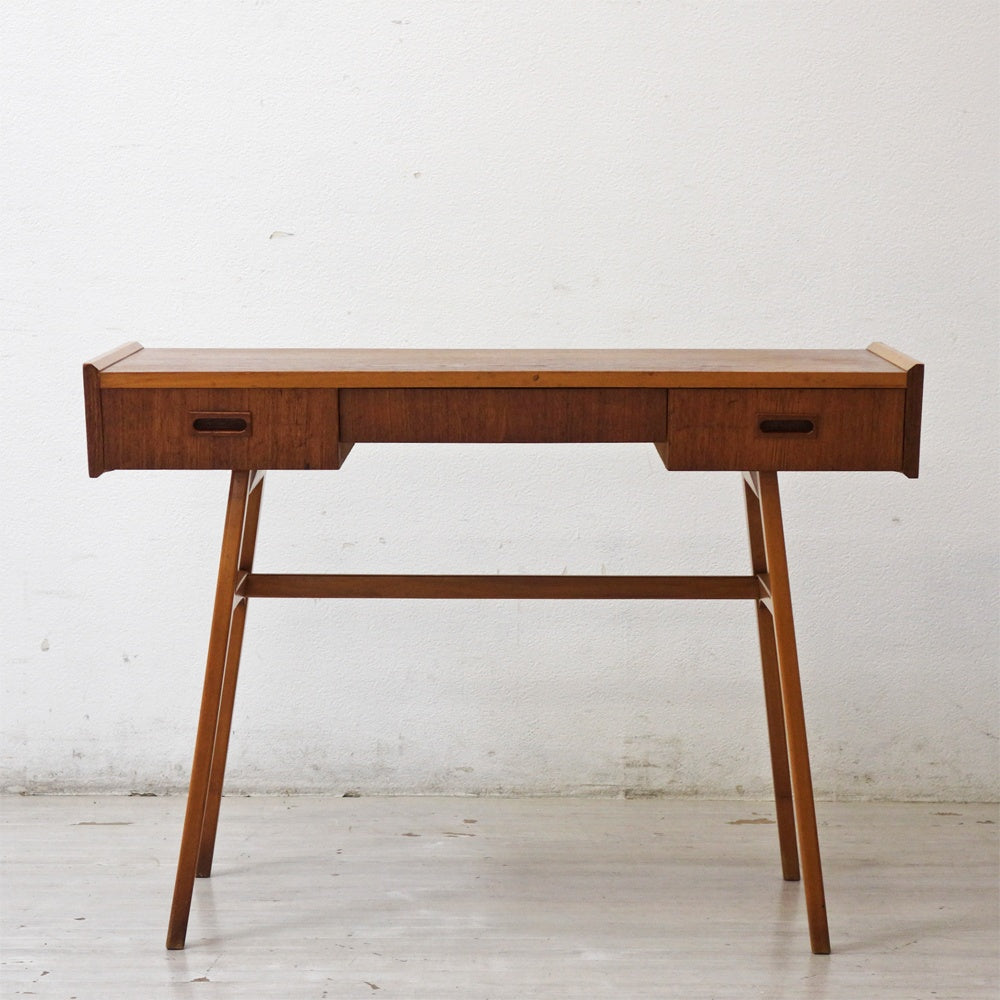 北欧ビンテージ Scandinavian Vintage チーク材 コンソールデスク ドラフティングテーブル W99cm ●