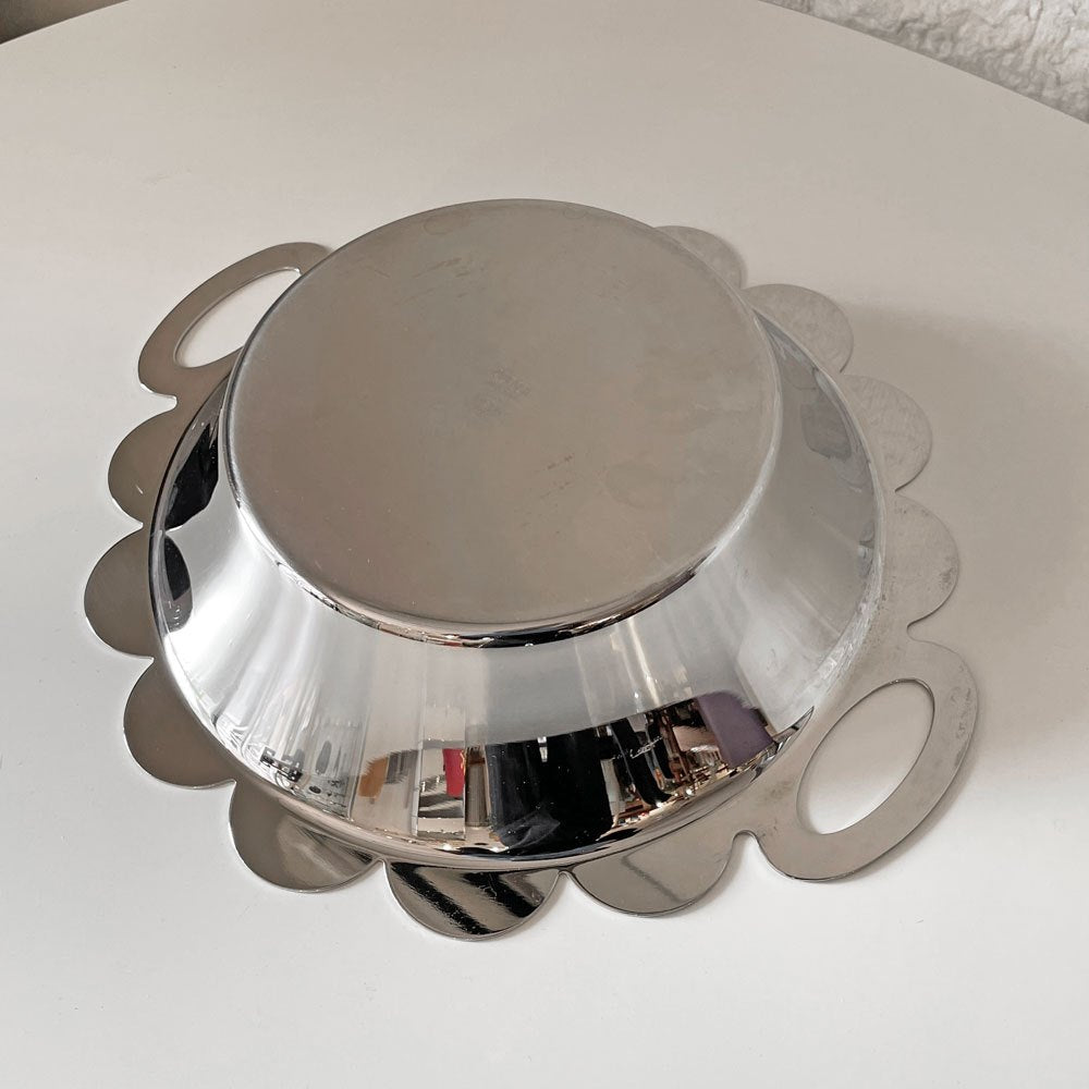 アレッシィ ALESSI レチント Recinto 取っ手付きボウル アレッサンドロ・メンディーニ ステンレススチール W29cm イタリア ◎