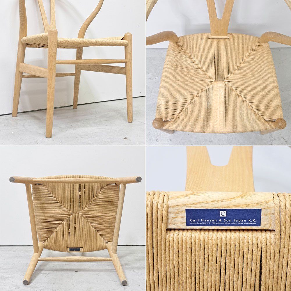カールハンセン＆サン Carl Hansen & Son CH24 Yチェア クリアラッカー塗装 ぺーパーコード 日本仕様 ハンス・J・ウェグナー 北欧 デンマーク 名作 ●