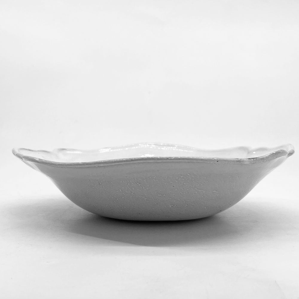 アスティエ・ド・ヴィラット ASTIER de VILLATTE バック Bac ミディアムスーププレート 19cm 陶器 フランス ホワイト A ●