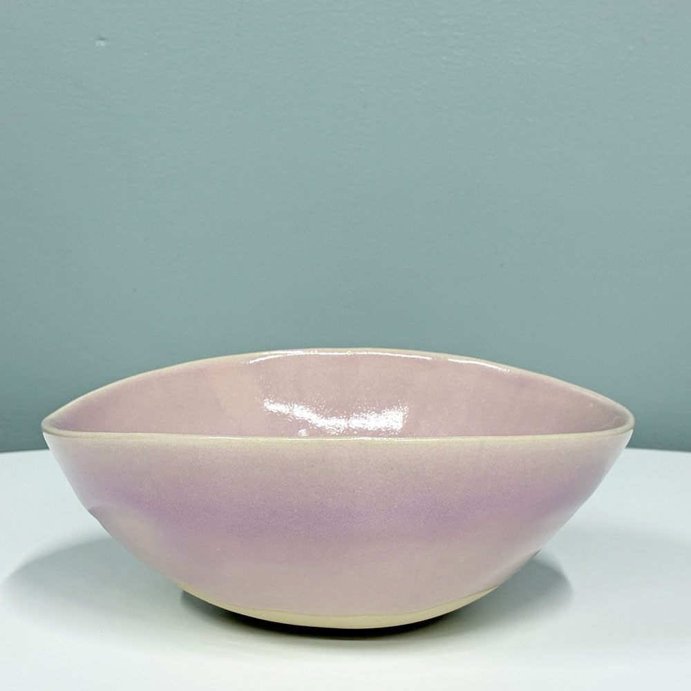 クリスチャンヌ ペロション Christiane Perrochon シェルボウル ピンク 20cm イタリア 陶器 ハンドメイド 現代作家 ◎
