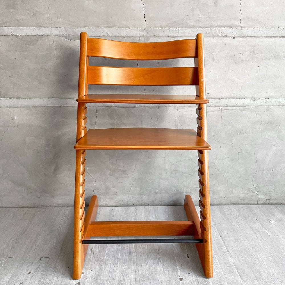 ストッケ STOKKE トリップトラップ TRIPP TRAPP ベビーチェア キッズチェア チェリー S/N3～ ノルウェー 北欧家具 ♪