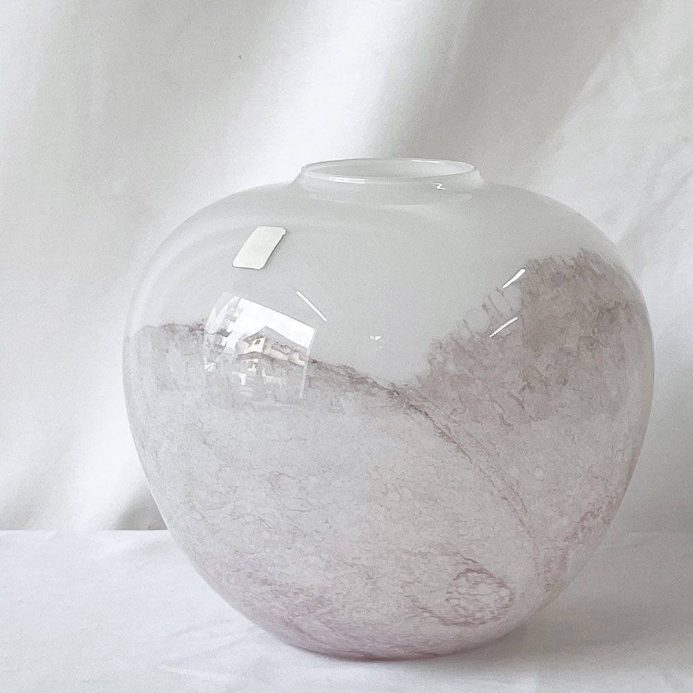 ホルムガード Holmegaard サクラ SAKURA ガラス フラワーベース 花瓶 1980年代 H17cm ミカエル・バング Michael Bang ビンテージ デンマーク 北欧 ◇